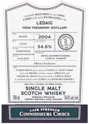 Gordon & Macphail, Connoisseur's Choice Ledaig 2004