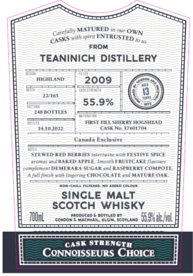 Gordon & Macphail, Connoisseur's Choice Teaninich 2009 #17601704