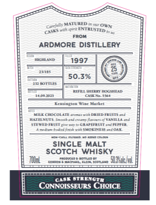 Gordon & Macphail, Connoisseur's Choice Ardmore 1997 #5564