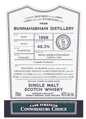 Gordon & Macphail, Connoisseur's Choice Bunnahabhain 1998 #5449