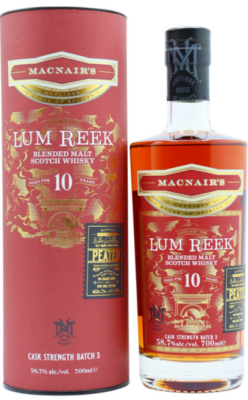 GlenAllachie, MacNair's Lum Reek 10 Year Old Cask Strength Batch 3