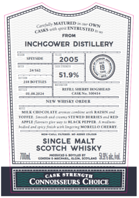 Gordon & Macphail, Connoisseur's Choice Inchgower 2005 #300414, 2005