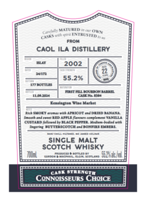 Gordon & Macphail, Connoisseur's Choice Caol Ila 2002 #8384, 2002