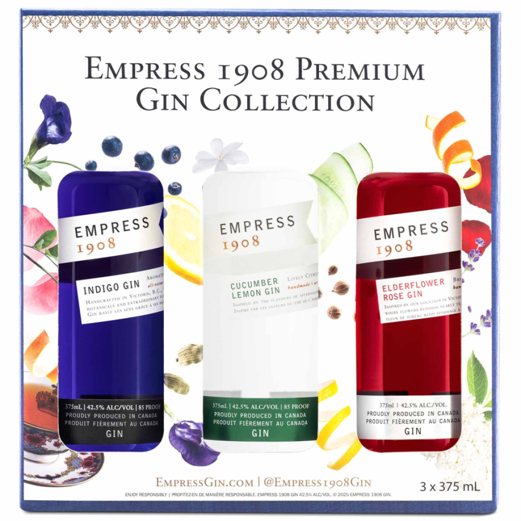 Image of the product Empress 1908 Premium Gin Collection from Victoria Distillers for Authentic Wines & Spirits