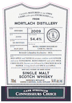 Gordon & Macphail, Connoisseur's Choice Mortlach 2009 #306321