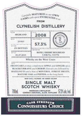 Gordon & Macphail, Connoisseur's Choice Clynelish 2008 #311776