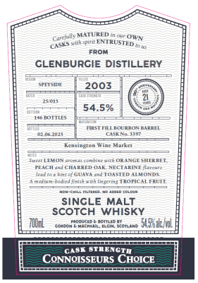 Gordon & Macphail, Connoisseur's Choice Glenburgie 2003 #3397