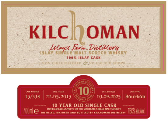 Kilchoman, Single Cask 15/334 The Sindicate